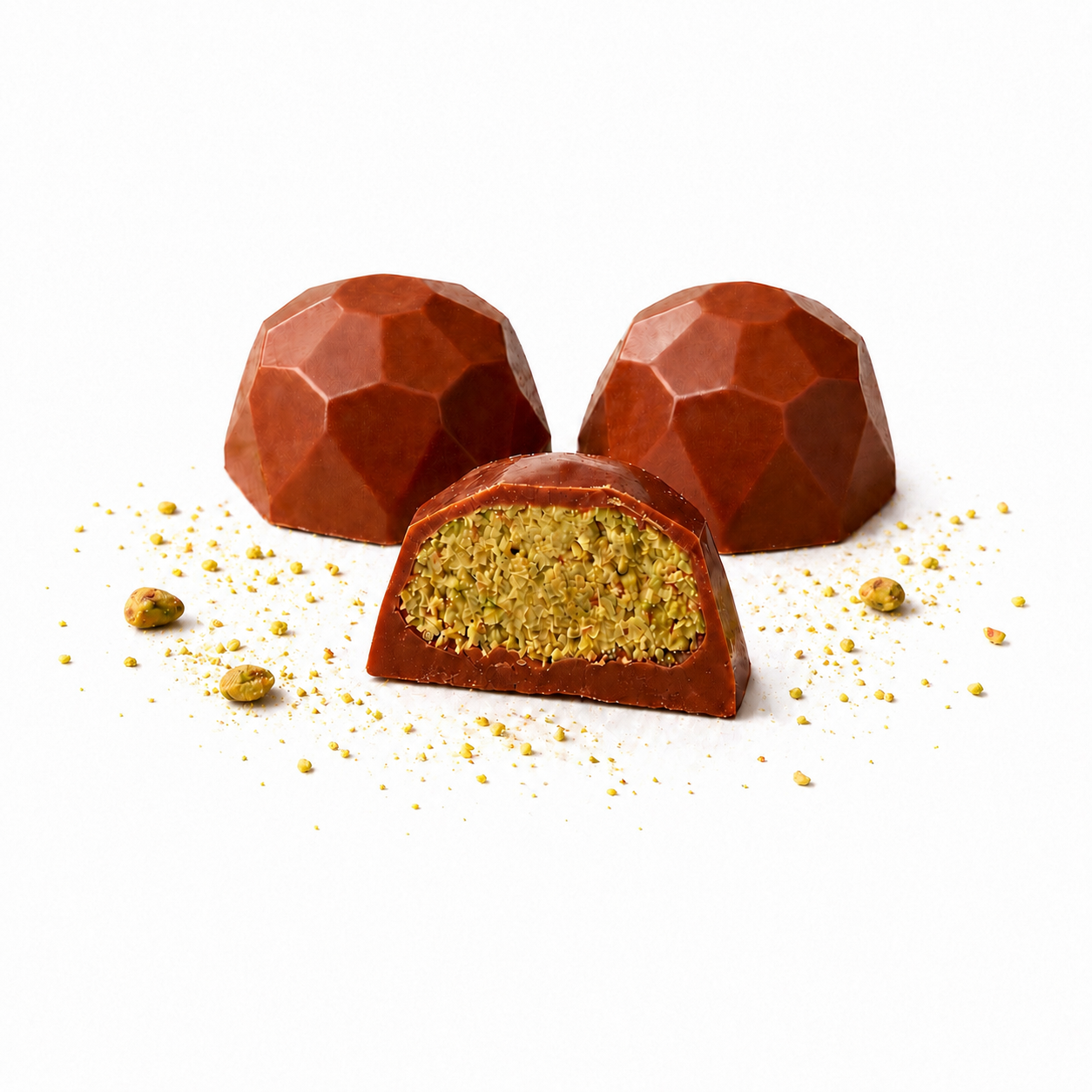 Pralines 'Dubai' - Melk/Pistache - 16 stuks