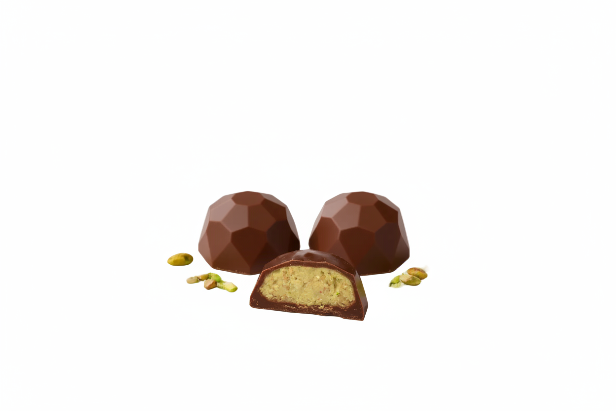 Pralines 'Dubai' - Melk/Pistache - 16 stuks